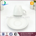 Factory white ceramic coffee cups saucer